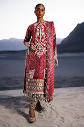 Sana Safinaz Embroidered Slub Suits Unstitched 3 Piece S241-007A-3CP – Luxury Winter Collection
